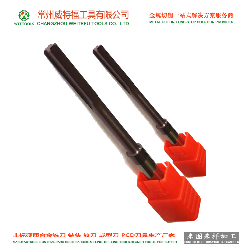 Tungsten carbide reamer with straight handle